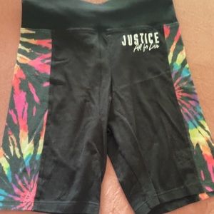 Justice girls biker shorts 16/18